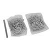 100pcs Double  Skirting Thread Seamless Nail Secure Fixation Metal Double Ended Baseboard Nails