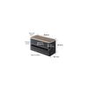 Yamazaki Industries Double-Sided Tissue Case, Brown, Approx. W26 x D11 x H14cm, RIN Paper Towel