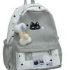 Schoolbag student cute cat print schoolbag girls weekend outing lightweight backpack trendy casual versatile backpack