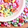 500g about 3100pcs Letter Fashion Jewellery Making Loose Beads Acrylic 4*7mm Heart DIY Accessories Earring Necklace Bracelet Keychain Pendant