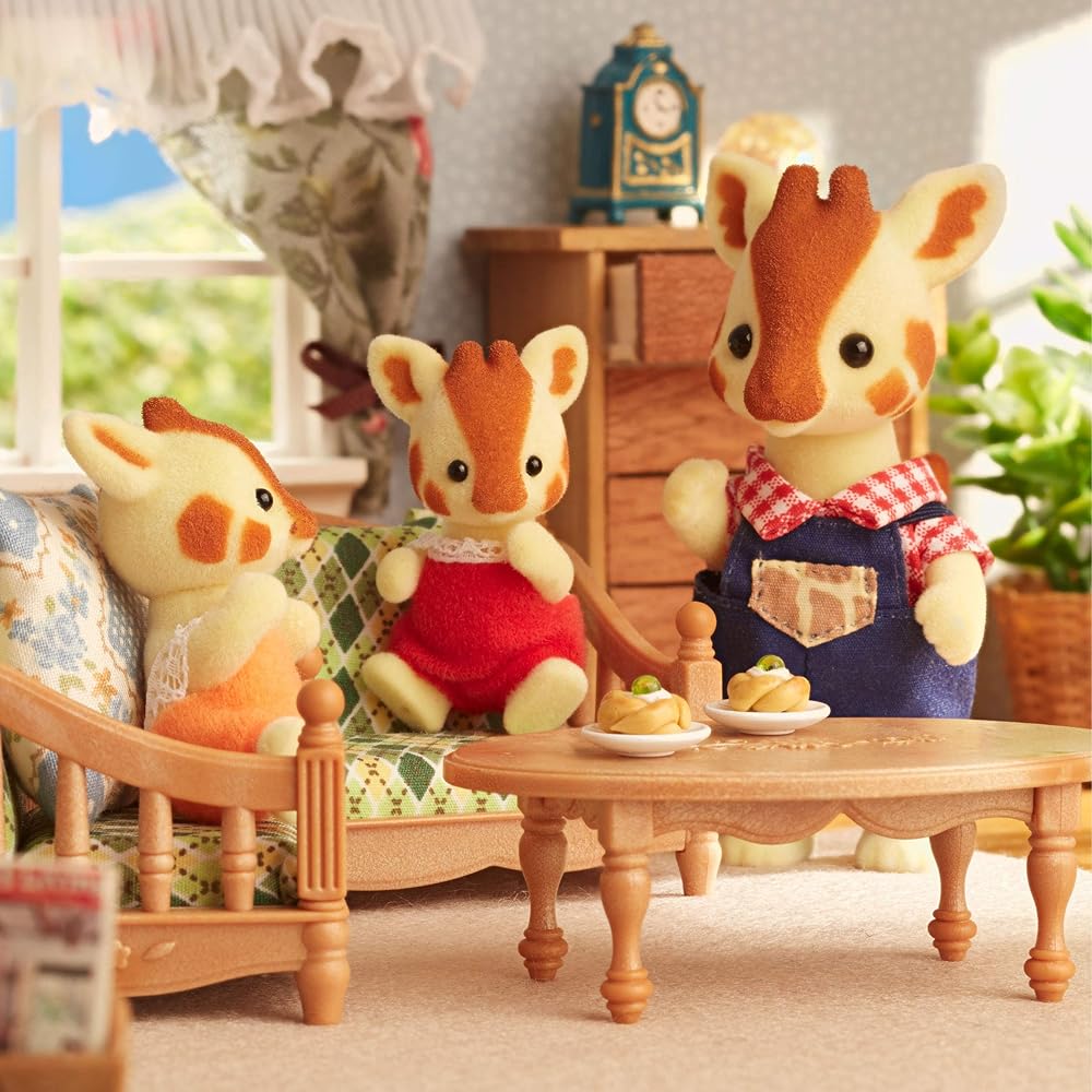 Sylvanian Families Giraffe Family Doll Set 3+ Years Old Toy for Dollhouse EPOCH