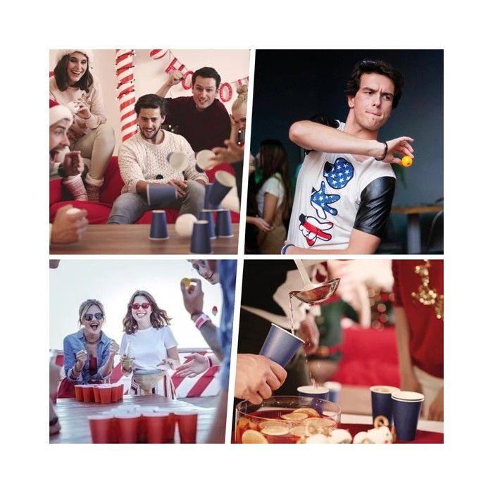 20 gobelets américain carton 53cl or