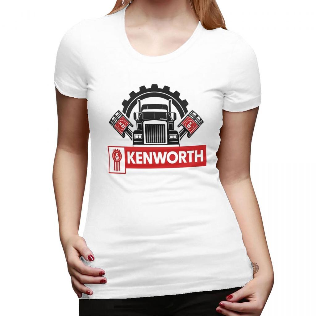 Kenworth Logo TShirt for Women Round Neck Streetwear T Shirts Womens Tees Short Summer Clothes Tops