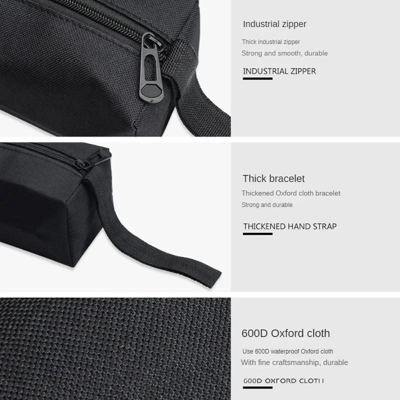 1pc S/L Hand Tool Bag Small Screws Drill Metal Parts Tools Bag Waterproof Canvas Instrument Case Tool Organizer Tool Storage