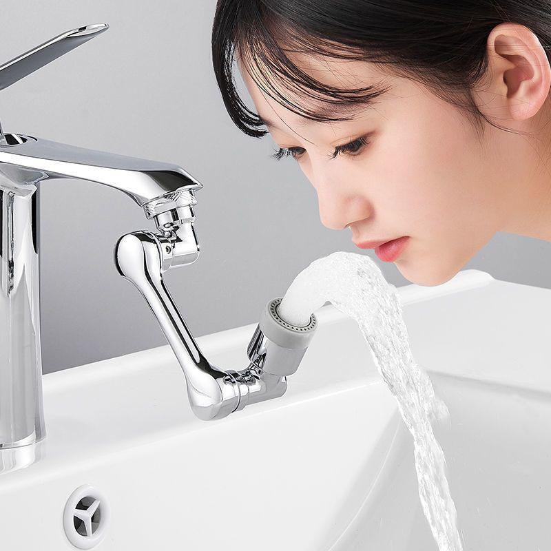 Black/Sliver Universal 1080° Free Rotation Faucets Extender Sprayer Head Copper Kitchen Faucet Aerator Water Tap Nozzle