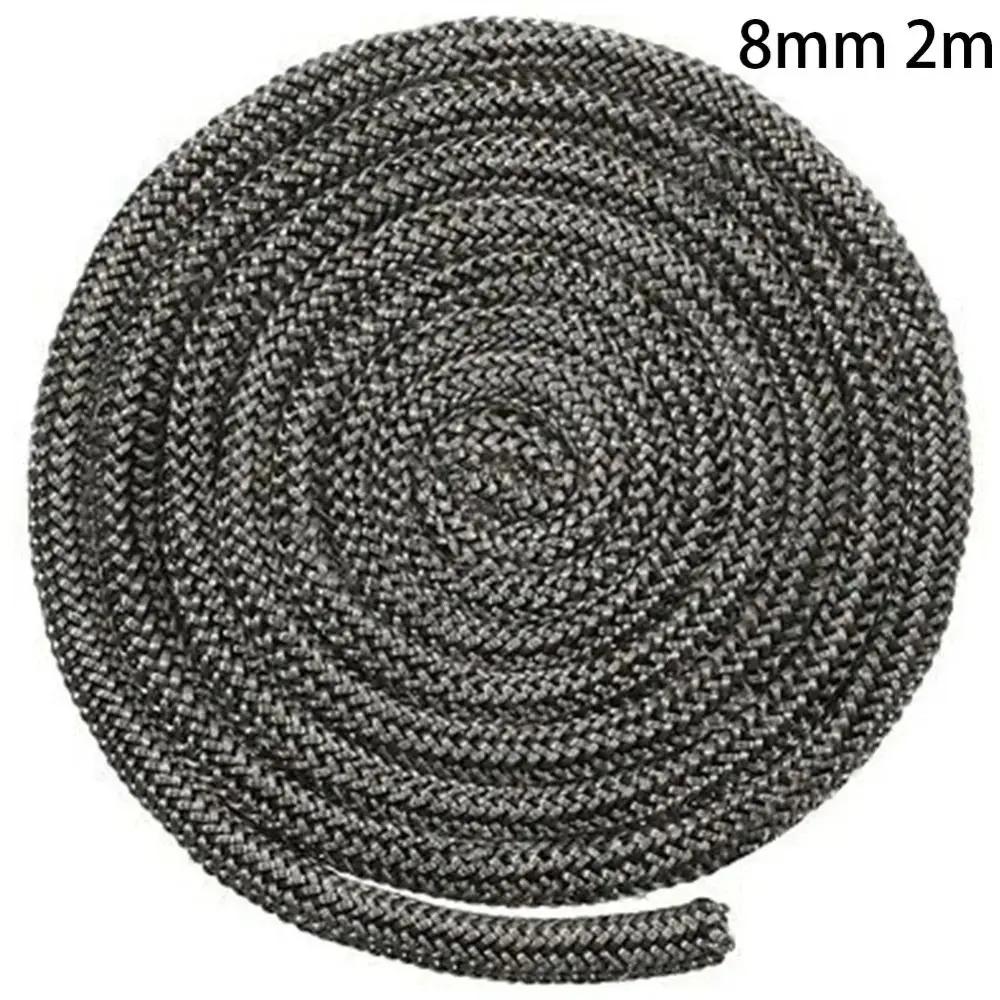 1 Pièce Joint de Porte de Four Corde d'Étanchéité pour Poêle à Bois Corde d'Étanchéité Ignifuge en Fibre de Verre Corde d'Étanchéité pour Cheminée Poêle à Bois 2M Joint de Feu