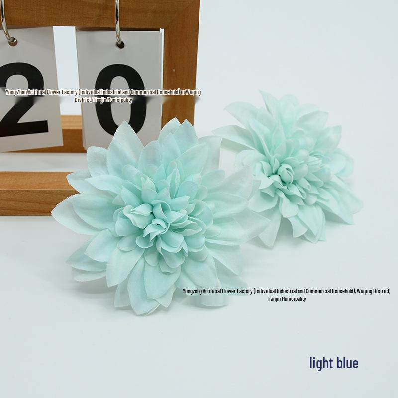 Dahlia Silk Flower Head, Hairpin & Wreath Set for Decorations & Hats