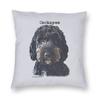 Black Cocker Spaniel Square Pillowcase Polyester Linen Velvet Pattern Zip Decorative Sofa Seater Cushion Cover