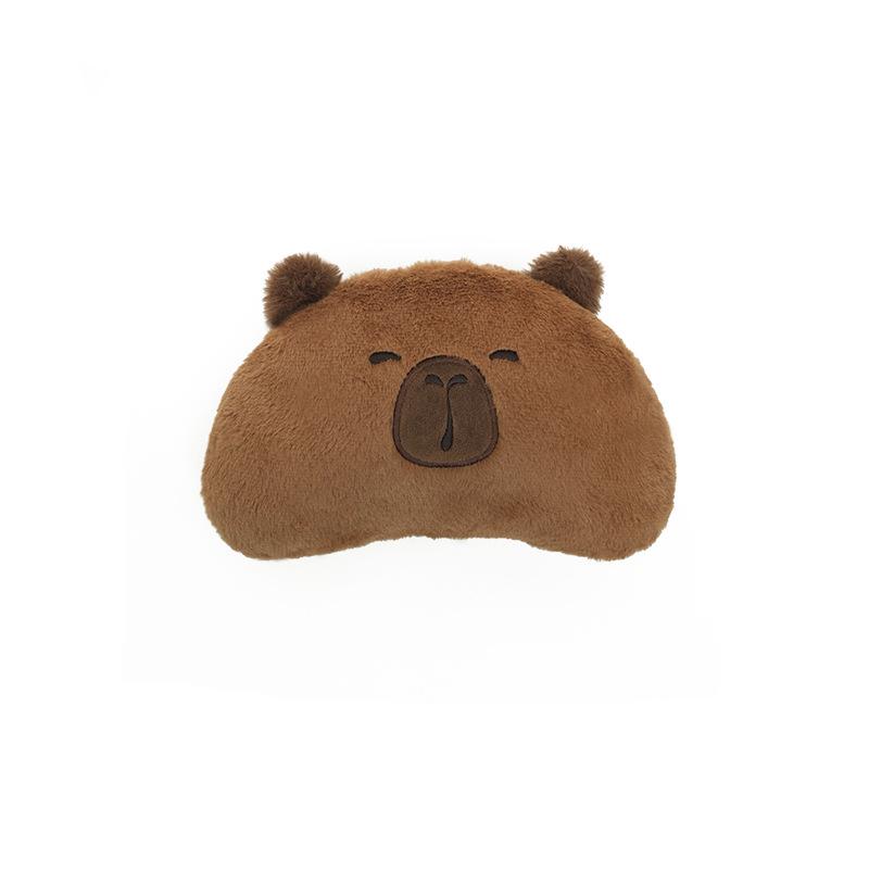 Capybara Plush Car Seat Neck and Lumbar Support Pillow Set