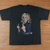 NEU! Dolly Parton Sänger Basis Stil Unisex Schwarzes Baumwoll-T-Shirt