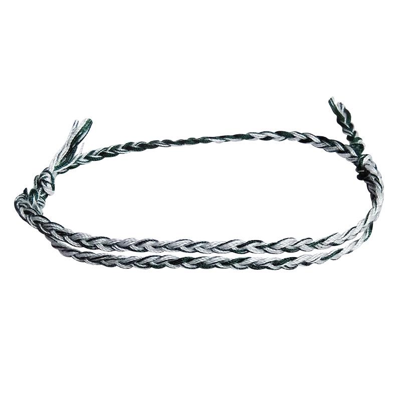 D600 Seven-Color Woven Cotton Beach Bracelet for Men and Women