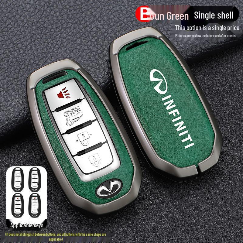Infiniti Key Case for Q50L, QX50, QX55, QX60, Q70L, G25, FX35 - Men's Car Key Shell with Buckle