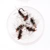 Bimoo 6PCS/Pack Dry Fly Griffith's Gnat Midge Fly Trout Fly Fishing Flies Bait Size 14 16 18 20