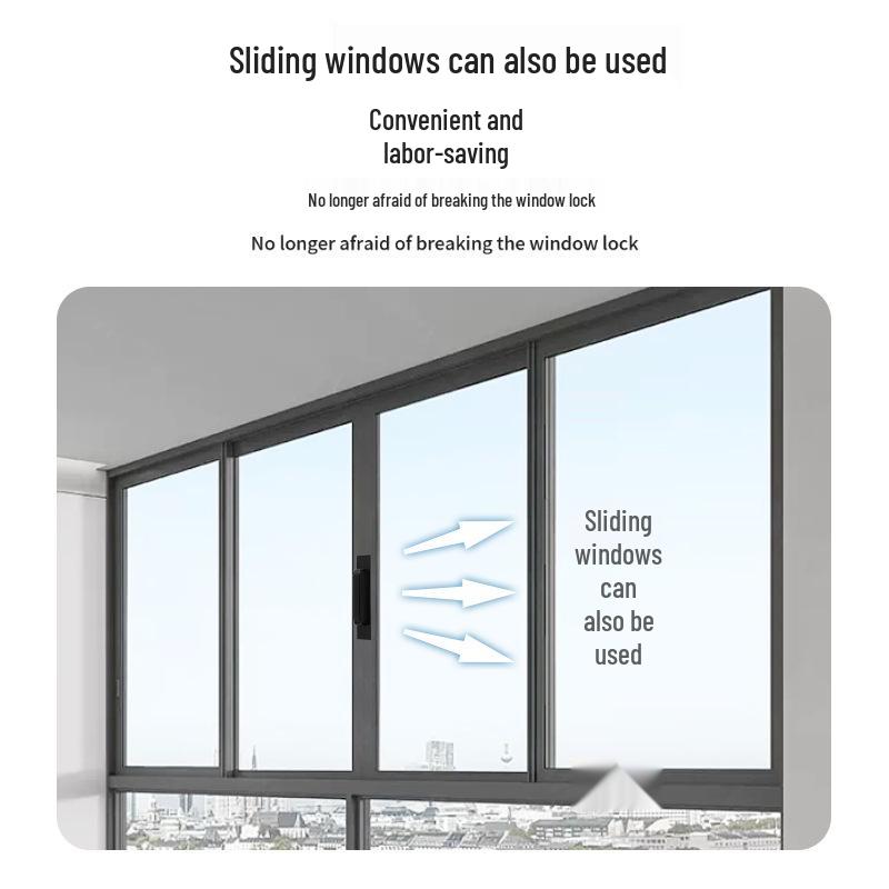 Stål Punchfri Aluminiumlegering Skyvedørhåndtak for Kjøkkenskap og Balkonger