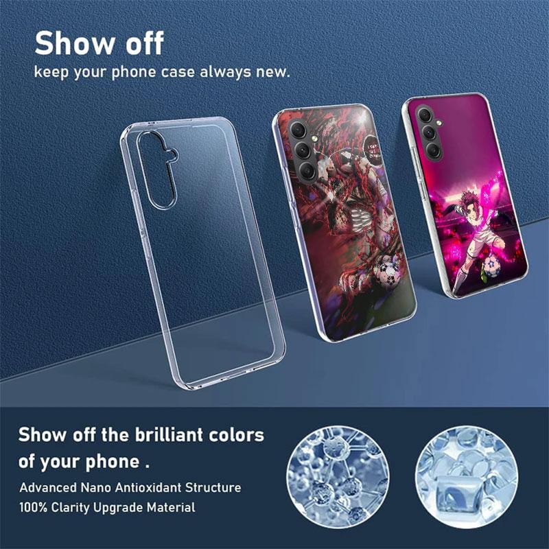 Blue Lock Anime Phone Case for Samsung A16 A26 A36 A56 A17 A37 A57 A07 A06 A02S A03 A04S A05S Galaxy Note 20 10 A50S A71 A51 A31