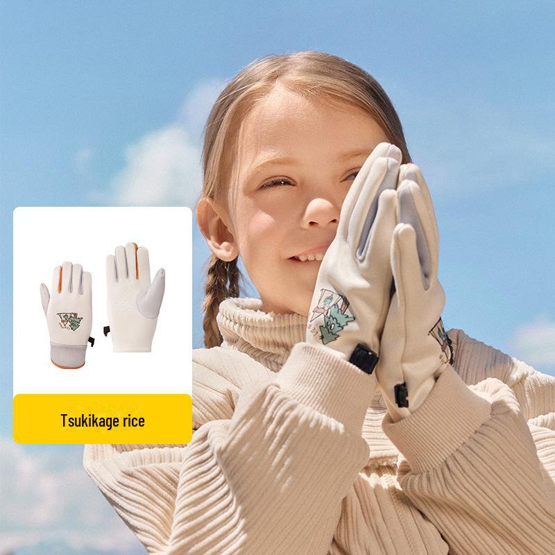 

Lemon Baby Boys and Girls Waterproof Winter Ski Gloves, Split Finger Design for Cycling, Warm Plus Velvet Lining. M (8-12 years)