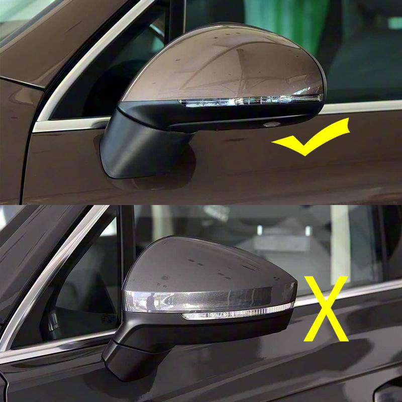 Para VW Touareg 2011 2012 2013 2014 2015 2016 2017 2018 Tampa Inferior da Moldura do Espelho Lateral Externo Lente de Vidro do Espelho Retrovisor