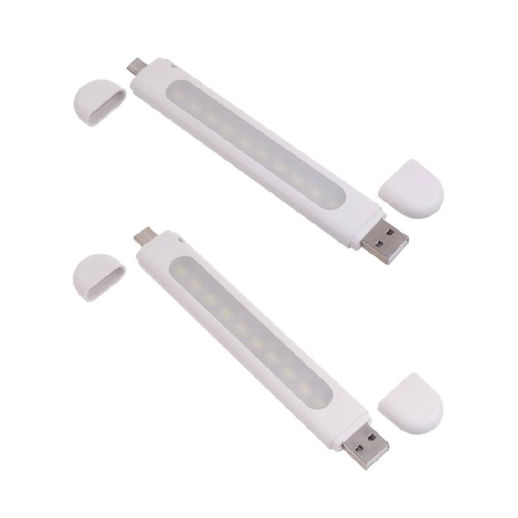 Usb LED Light 10 LED Beads TypeC Night Lamp Support Micro USB or UsbC for Car Computer and Power Banks