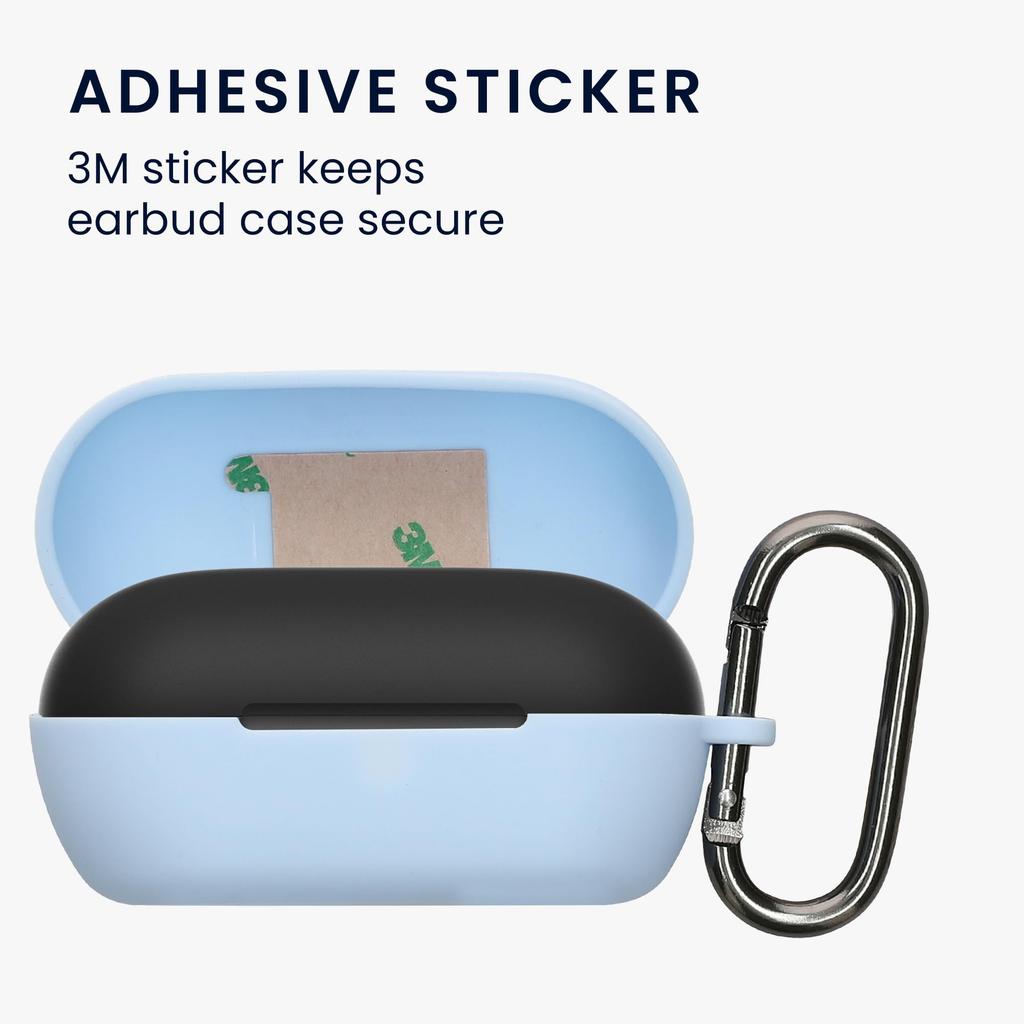 Kwmobile Earphone Case for Sony Wireless Drop Light Blue WF-C710N - Earphones, Silicone, Protection,