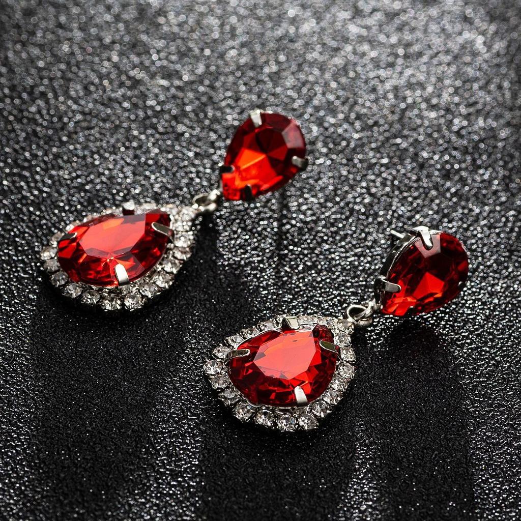 Fashionable Shiny Teardrop Women's Simple Everyday Earrings Jewelry