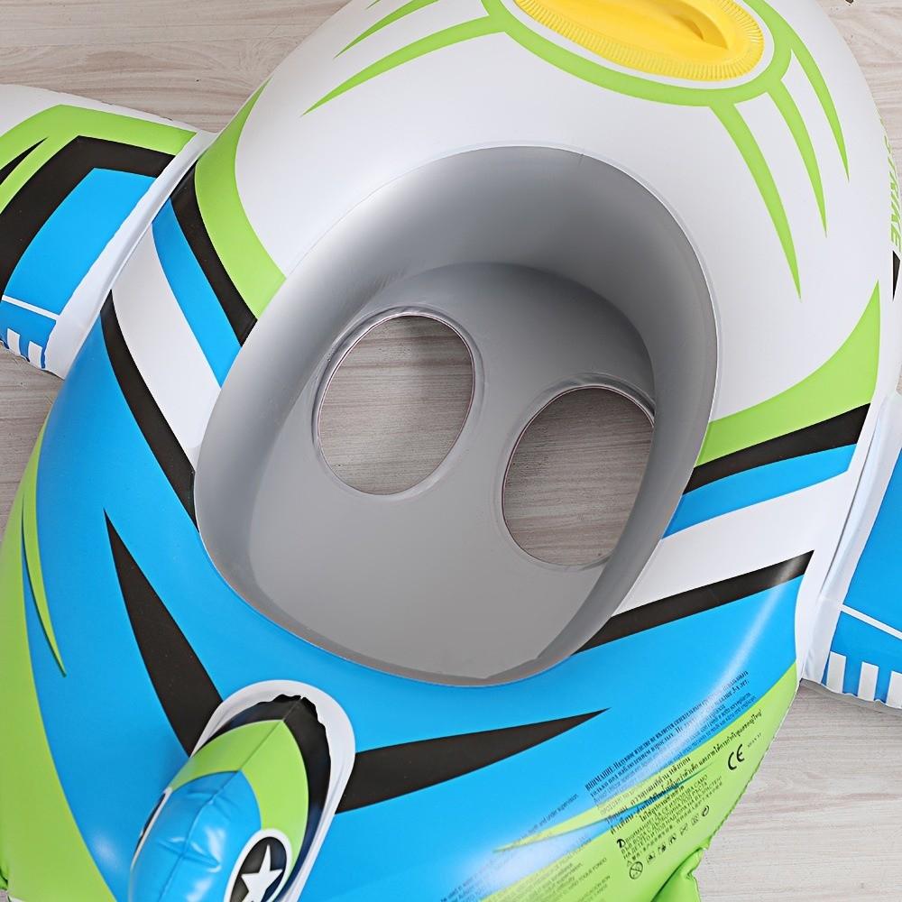 Inflatable Swimming Circle Aircraft Shape Boat Children's Swimming Ring  Water Play