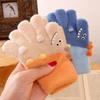 Children's Warm Tools Plush Gloves Five-finger Warm Full Cover Glove