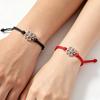 10 pièces 2026 Bracelets Trèfle à Quatre Feuilles pour Femmes Hommes Réglable Fait Main Corde Rouge Porte-Bonheur Couple Amitié Bijoux Accessoires