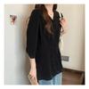 Navava Office Shirt Loose Fit 7 8 Sleeve Nb2145