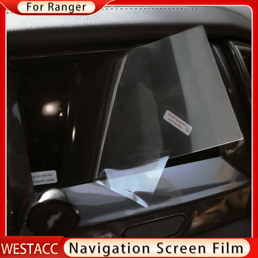 Tvrzená fólie obrazovky navigace do auta Ochranná lišta obrazovky GPS pro Ford Ranger Everest 2015- pro Kuga