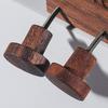 Wooden Car Air Freshener with Wobbling Legs Wind Powered Vent Clip Diffuser for Aromatherapy Handcrafted Dashboard Decoration