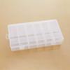 18 Grid Detachable Jewelry Earrings Stationery Storage Desktop Dustproof Transparent Plastic Nail Accessory Sorting Storage Box