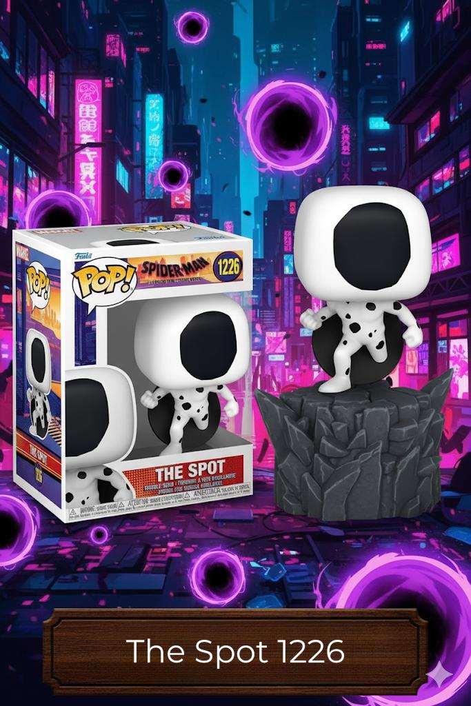 

Фігурка Людина-павук Spider Man The Spot Пляма Funko Pop Marvel Фанко іграшка 10 см #1226 10 білий