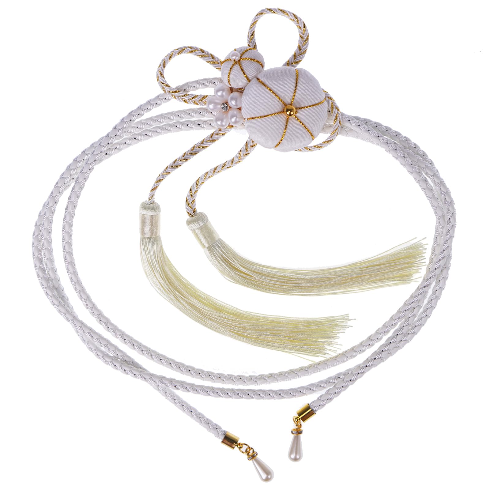 

[TOuWA] Obi-jime (kimono sash cord), Obi-kazari (decorative cord), Tsumami-zaiku (traditional Japanese fabric flower craft), Women s Kimono