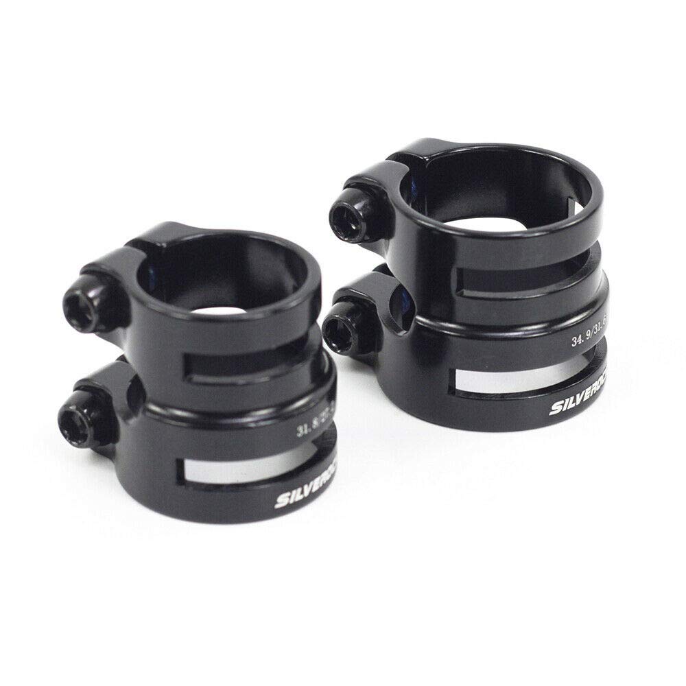Silverock Seatpost Clamp Seat Clamp Dual Size Black 27.2/31.8mm