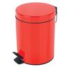 Spirella Metal Pedal Bin Sydney 3l Red