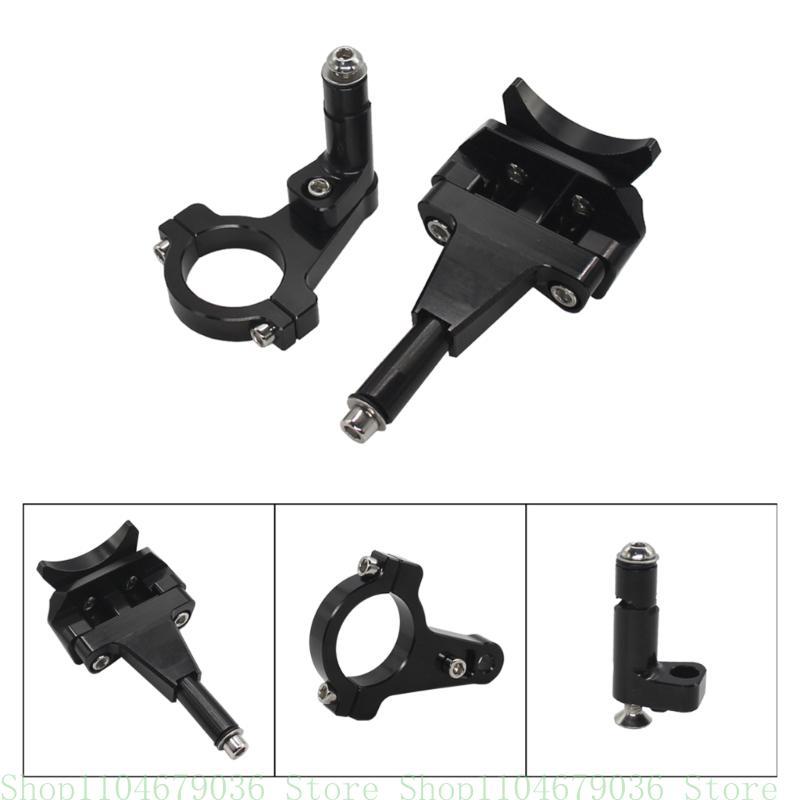 Aluminum Steering Damper Frame Mounting Clamp Bracket Foot Fixer Motorcycle Mounting Bracket Support Holder For Ninja400