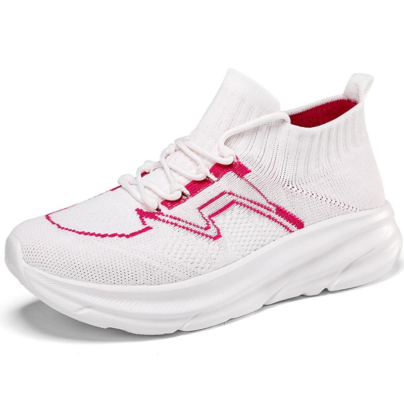 

Обувь для пар Fly-Woven Мужская/женская спортивная обувь для отдыха Сверхлегкие кроссовки 36-45 36 белый