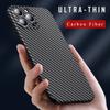 Ultra dünne Karbonfaser Skin Hülle für iPhone 16E 17 Air 16 15 14 Plus 13 12 11 Pro Max Schutzhülle Matte Harte PC Abdeckung