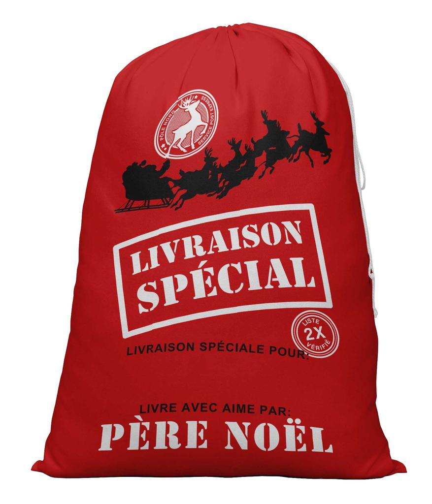 Printtoo Large Drawstring Canvas Bag Christmas Sack Bags Santa Gift Sack Custom Party Favor 2 Pcs 27x20 Inch