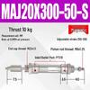 Adjustable Stroke Mini Stainless Steel Pneumatic Cylinder (maj16/20/25/32/40X100-25-50sca)