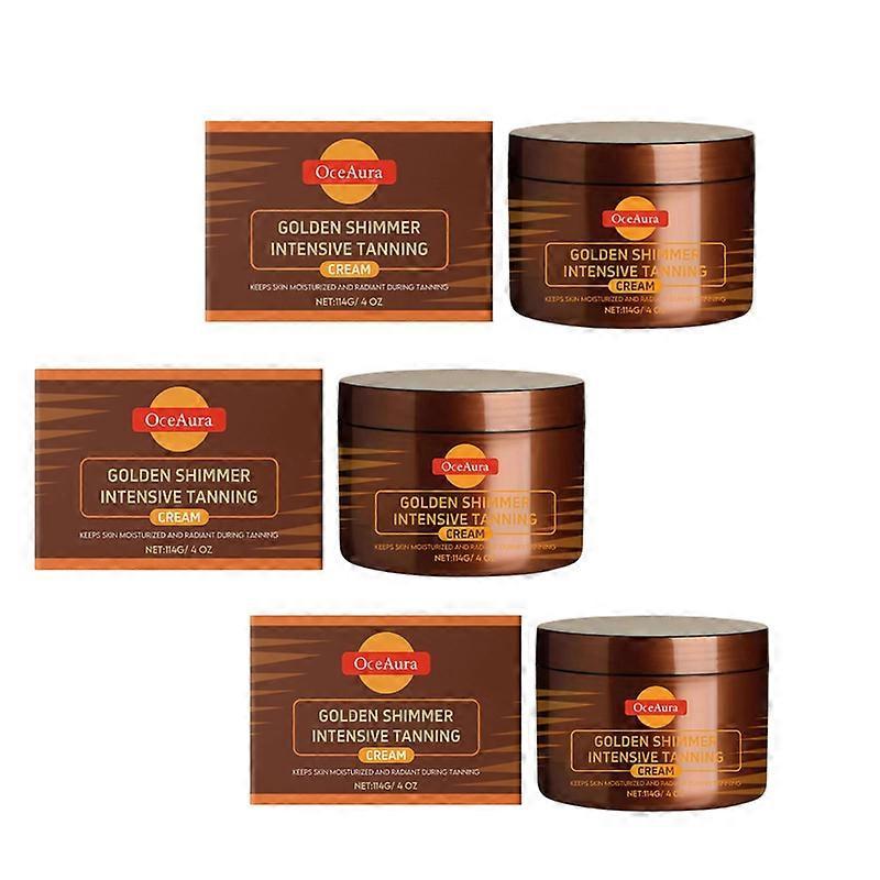3X Gold Shimmer Intense Tanning Gel | Bronze Tanning Accelerator | Non-Greasy, Natural Tanning Accelerator Cream Gel, Hydrating