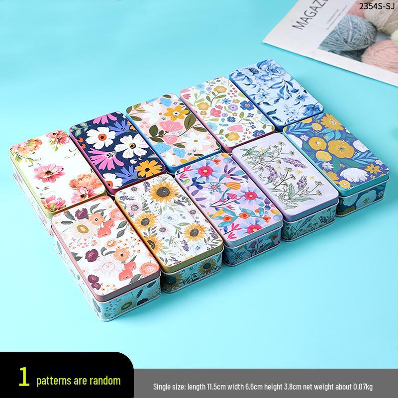 Mini Cute Cookie Candy Storage Tin with Lid for Hairpins, Earrings, or Small Items