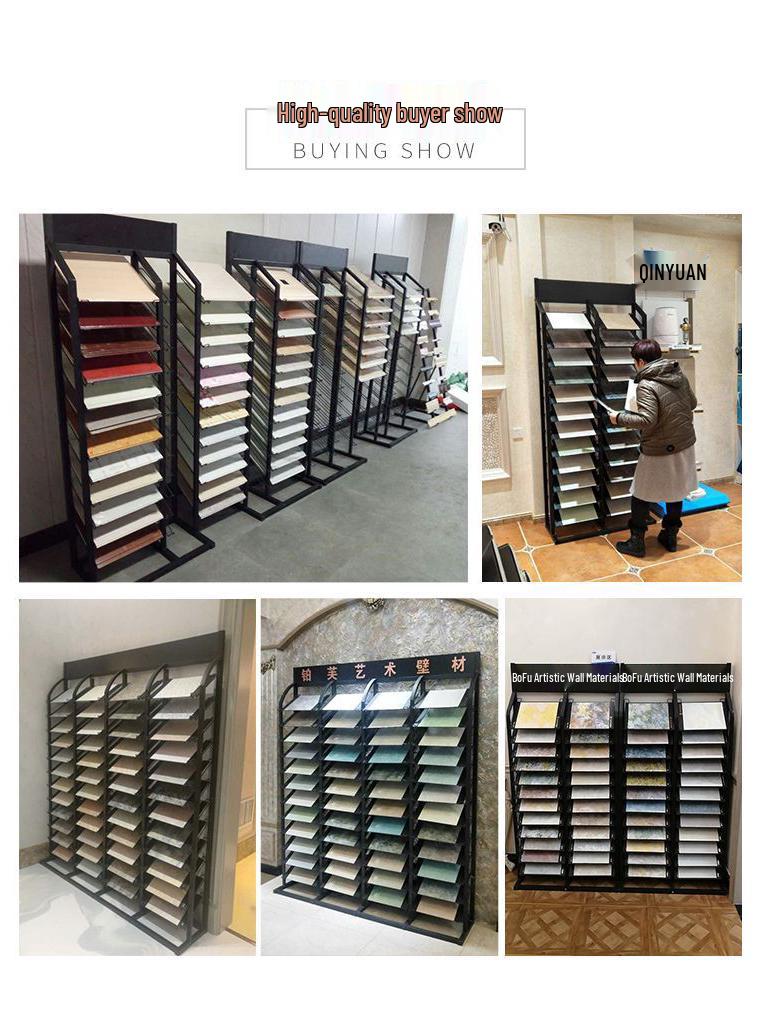 Aluminum Buckle Plate Display Rack for Tiles, Cabinet Doors, Stone Samples, Ceiling Panels, and Wood Flooring