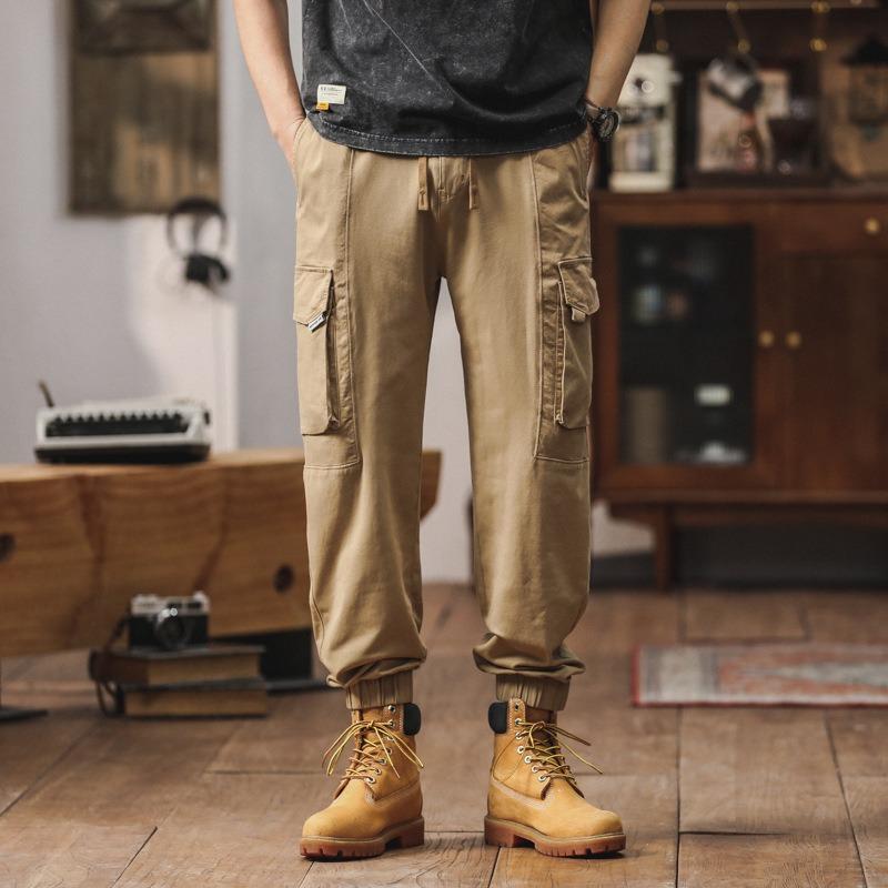 

Новый комбинезон, свободные мужские брюки, мужские повседневные брюки, модные брендовые брюки, мужская одежда высокого класса 5XL хаки