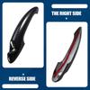 Mini Door Handle Covers: Carbon Fiber Texture, ABS Material, Outer Pull Style.