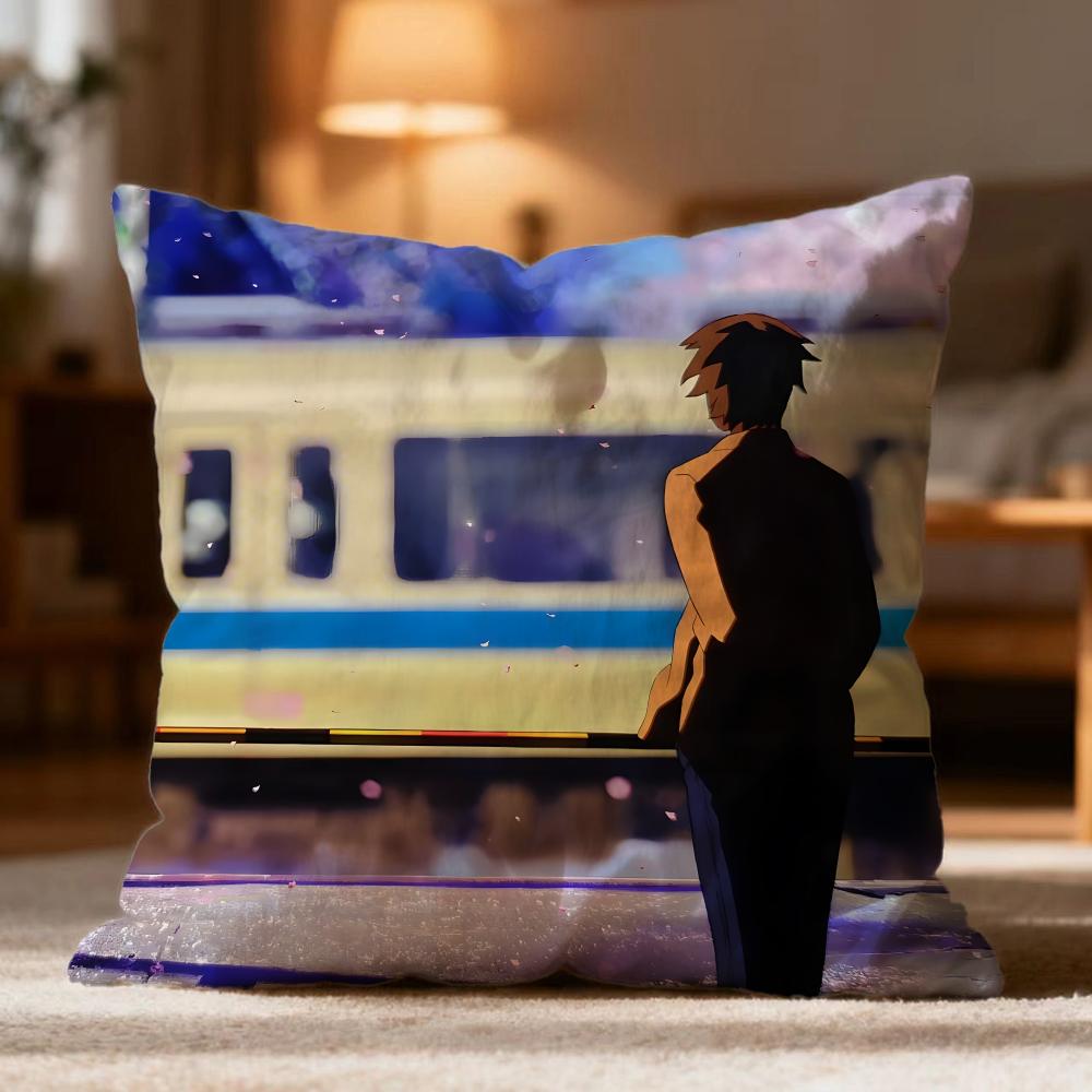 Hot F5 Centimeters Per Secondes Cushion Cover Soft Washable Pillow Case Multi-Scene for Couch Bed Travel Office Use