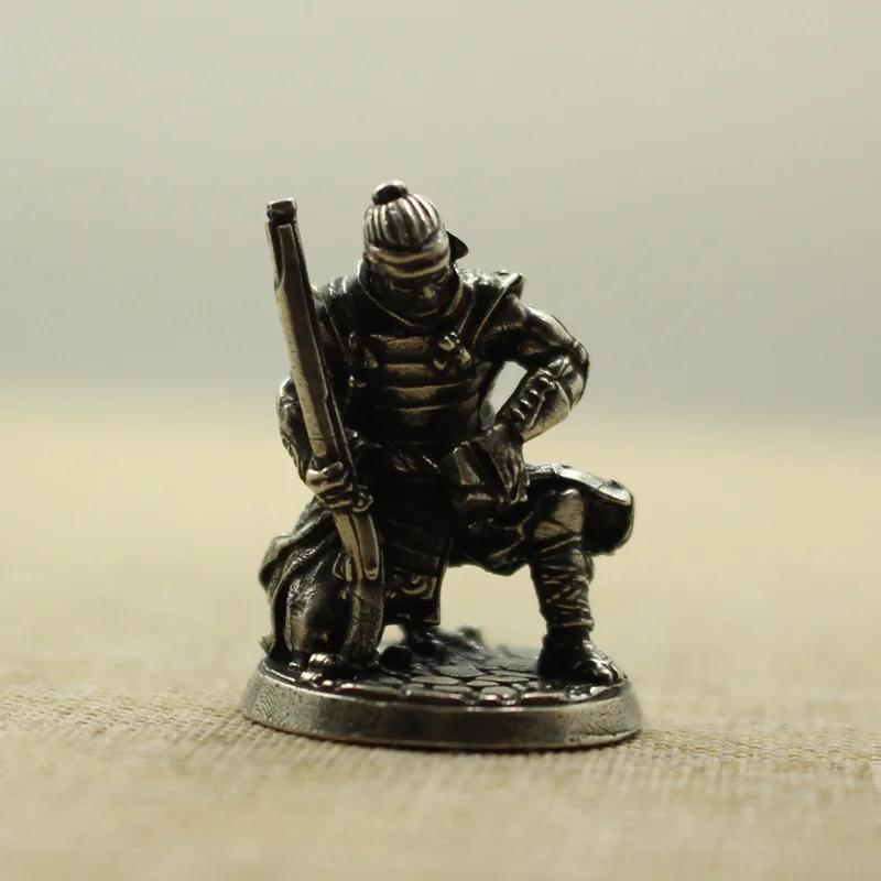 Brass Metal Board Games Japanese Samurai Figurines Miniatures Gunmen Soliders Toy Models Statues Desk Ornament
