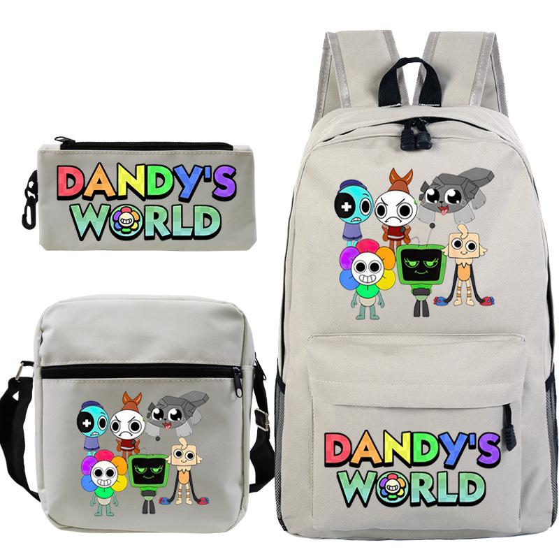 Game Dandy's World Peripheral Printed Backpack Elementary and Secondary School Bag Combination Set