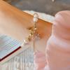 Hot Sell Elegant Natural Freshwater Pearl Shiny CZ Zircon Flower 14K Gold Filled Female Bracelet  For Women 2025 Gifts