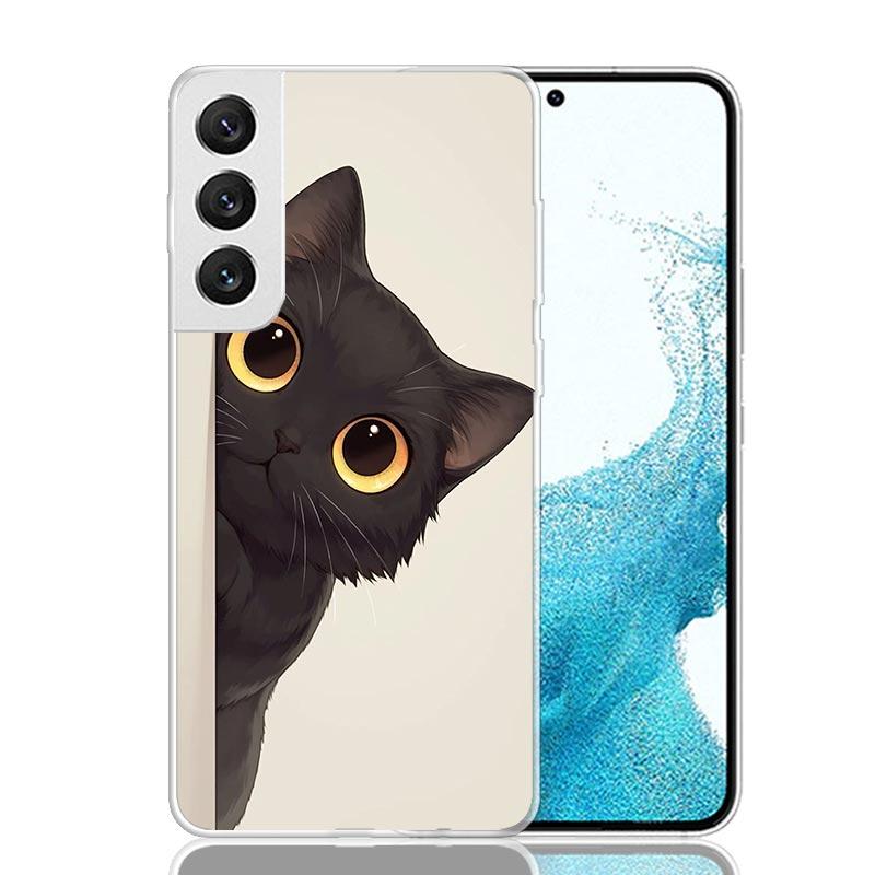 Cat Cute Kitten Cartoon Case Phone Cover for Samsung Galay Note 20 Ultra 10 Pro Lite 9 8 S10 Plus S9 S8 + S7 Edge Trend Fundas N